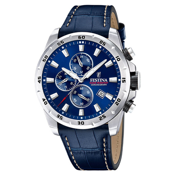 Pánské hodinky Festina Timeless Chronograph F20692/2, Verze: modrá 