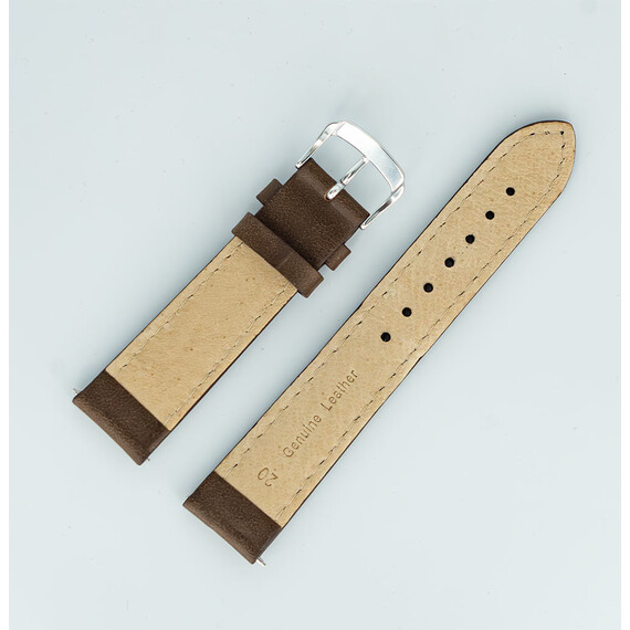 Řemínek Hirsch Calfskin hnědý 20 L - 120/80, Barva řemínku: hnědý , 3 image