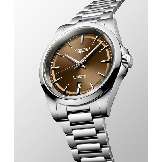Pánské hodinky Longines Conquest 2023 L3.830.4.62.6, Verze: hnědá , 6 image