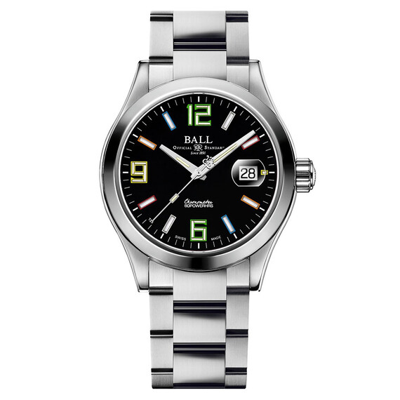 Pánské hodinky Ball Engineer M Pioneer II Chronometer NM9032C-S5CJ-BKR, Verze: černá2 