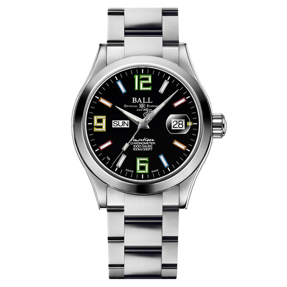 Pánské hodinky Ball Engineer III Pioneer II Chronometer NM9036C-S3CJ-BKR, Verze: černá2 