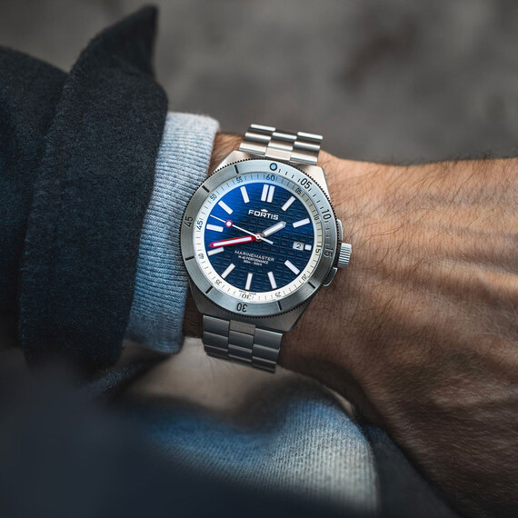 Hodinky Fortis Marinemaster M-40 Blue Japan F8120012, Verze: modrá3 , 18 image