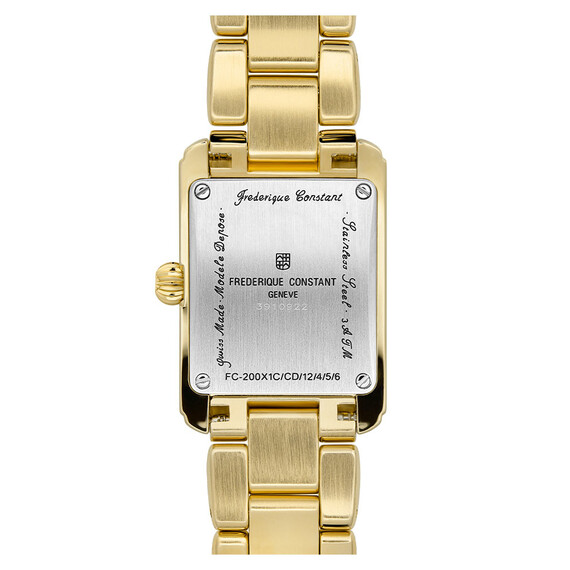 Dámské hodinky Frederique Constant Carree Ladies FC-200MCDC25B, Verze: žluté zlato , 3 image