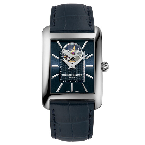 Pánské hodinky Frederique Constant Carree Heart Beat Automatic FC-311N4C6, Verze: modrá 