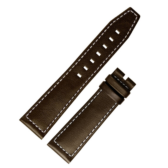 Řemínek Longines Spirit hnědý 21, Barva řemínku: hnědý, Šířka řemínku: 21, Šířka u spony: 18 , 2 image