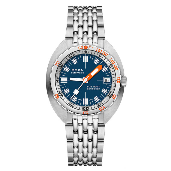 Pánské hodinky Doxa SUB 200T Caribbean 804.10.201.10, Verze: modrá 
