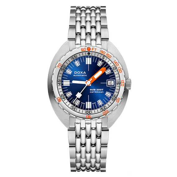 Pánské hodinky Doxa SUB 200T Caribbean 804.10.201S.10, Verze: modrá2 