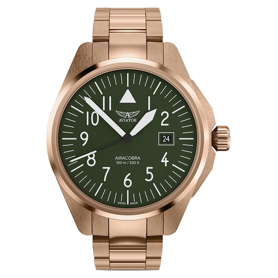 Pánské hodinky Aviator Airacobra 43 Type A V.1.38.2.319.5, Verze: růžové zlato5 