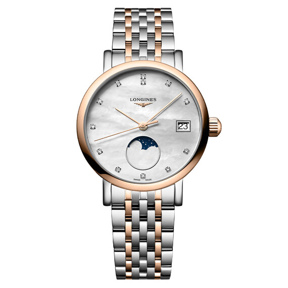 Dámské hodinky Longines Elegant Lady Moonphase L4.330.5.87.7, Verze: růžové zlato 