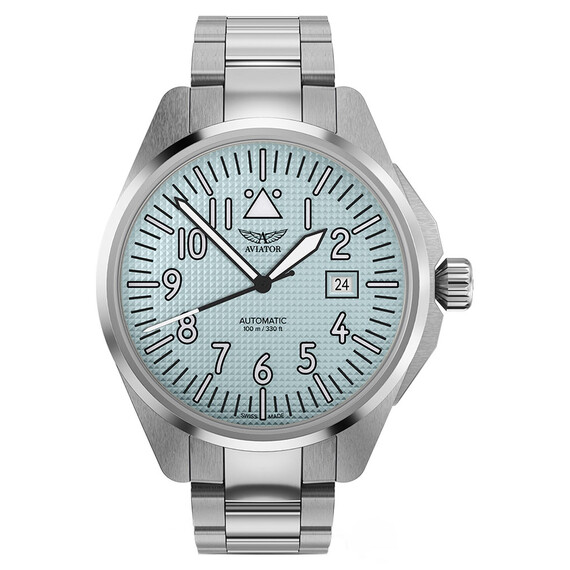 Pánské hodinky Aviator Airacobra 43 Auto V.3.39.0.337.5, Verze: modrá 