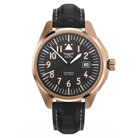 Pánské hodinky Aviator Airacobra 43 Auto V.3.39.2.339.4, Verze: růžové zlato2 