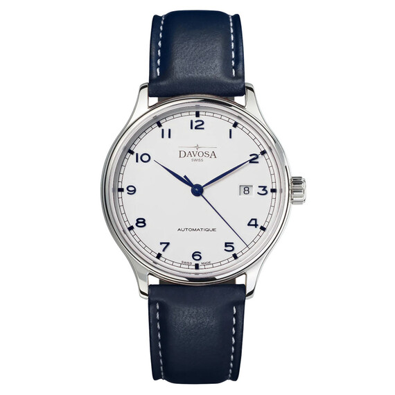 Pánské hodinky Davosa Classic Automatic 161.456.15V, Verze: modrá 