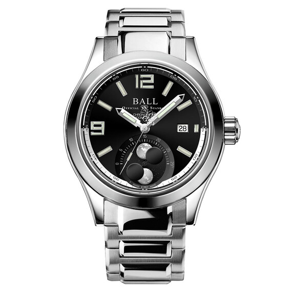 Pánské hodinky Ball Engineer II Moon Phase Chronometer NM2028C-S45C-BK, Verze: černá 