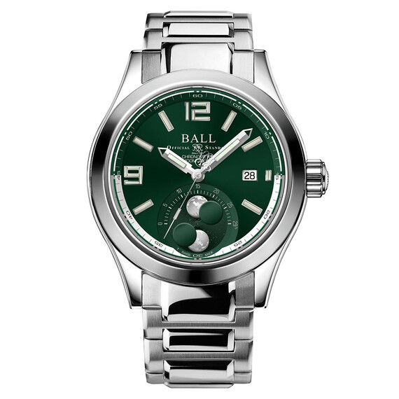 Pánské hodinky Ball Engineer II Moon Phase Chronometer NM2028C-S45C-GR, Verze: zelená 