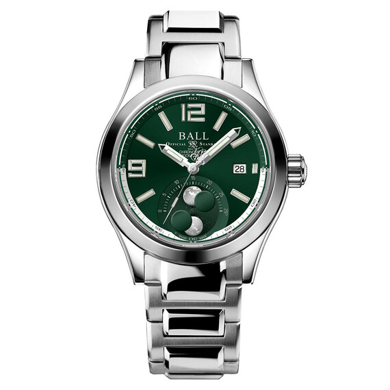 Pánské hodinky Ball Engineer II Moon Phase Chronometer NM2282C-S1C-GR, Verze: zelená 