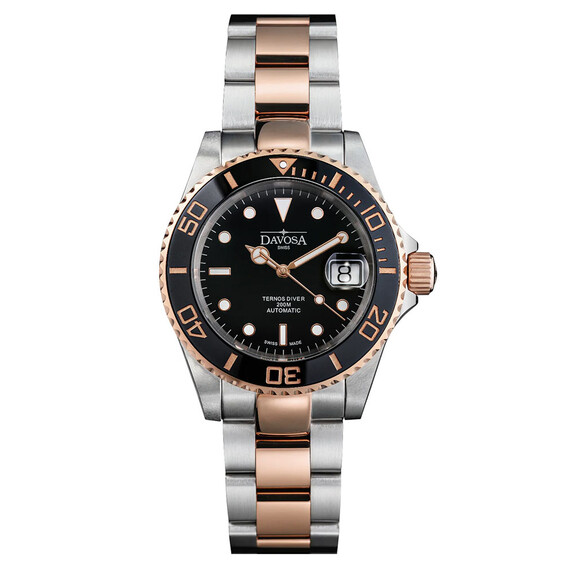 Pánské hodinky Davosa Ternos Ceramic 161.555.65, Verze: růžové zlato 