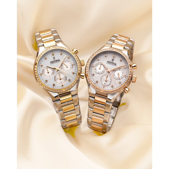 Dámské hodinky Festina Boyfriend Chronograph F20403/1, Verze: růžové zlato , 4 image