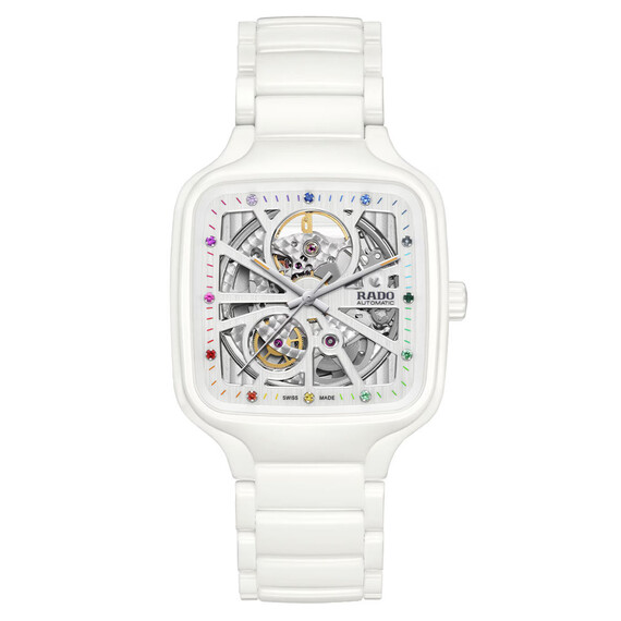 Hodinky Rado True Square Automatic Open Heart R27073712, Verze: bílá2 