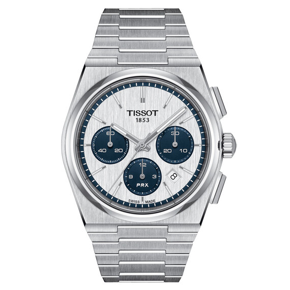 Pánské hodinky Tissot PRX Automatic Chronograph T137.427.11.011.01, Verze: stříbrná 