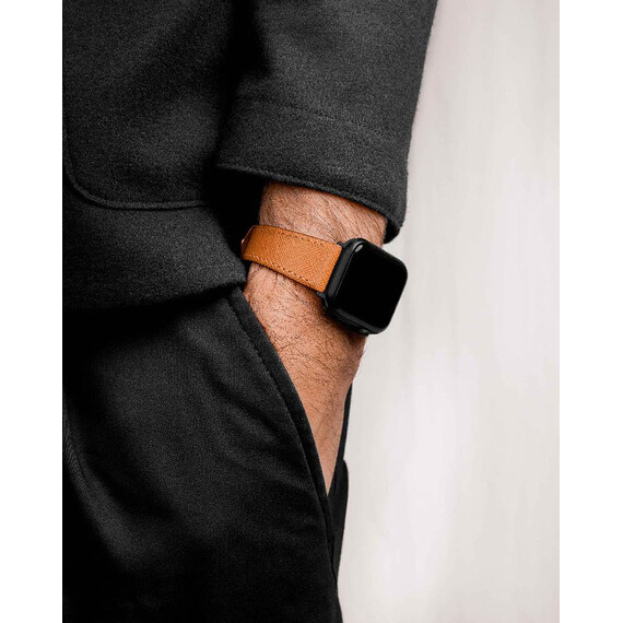 Řemínek Hirsch Giffone zlatohnědý 20 L - 120/80, Verze: hnědá, Šířka řemínku: 20, Šířka u spony: 16, Délka řemínku: L - 120/80 , 7 image