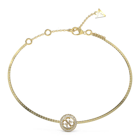 Náramek Guess 4G Crush JUBB04163JWYGS, Verze: žluté zlato 