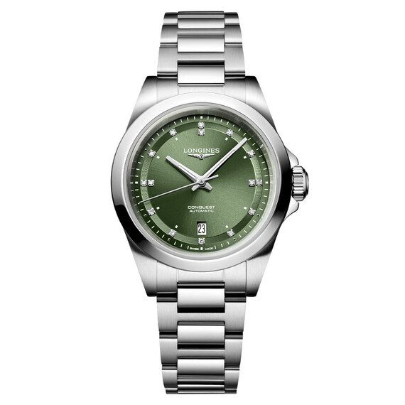 Dámské hodinky Longines Conquest Lady L3.320.4.07.6, Verze: zelená 