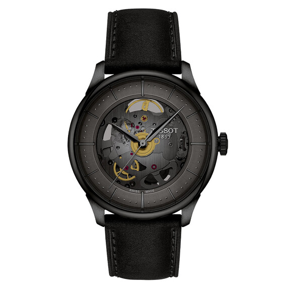 Hodinky Tissot Chemin Des Tourelles Squelette T139.836.36.441.00, Verze: černá 