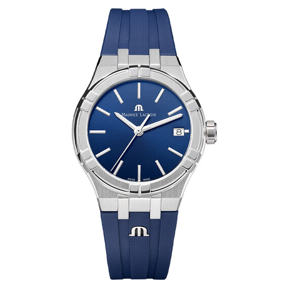 Dámské hodinky Maurice Lacroix Aikon Quartz AI1106-SS000-430-4, Verze: modrá 