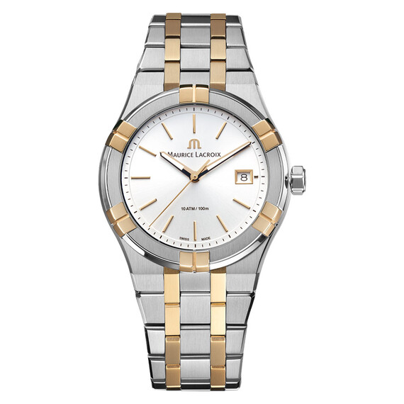 Hodinky Maurice Lacroix Aikon Quartz AI1108-PVP02-130-1, Verze: žluté zlato 