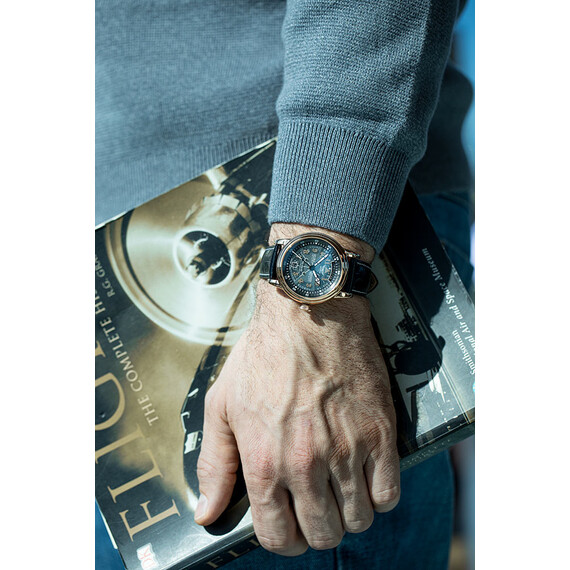 Pánské hodinky Aviator Douglas Day-Date Meca-41 Polish Edition V.3.36.2.294.4 PL, Verze: růžové zlato , 13 image