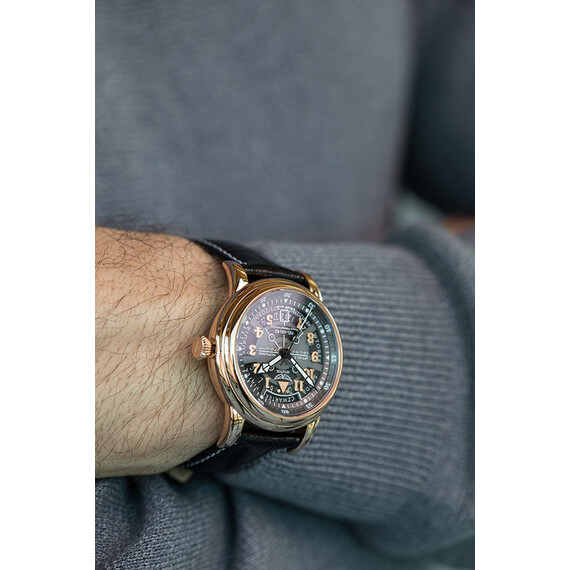 Pánské hodinky Aviator Douglas Day-Date Meca-41 Polish Edition V.3.36.2.294.4 PL, Verze: růžové zlato , 10 image