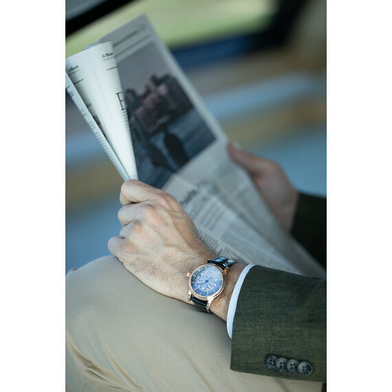 Pánské hodinky Aviator Douglas Day-Date Meca-41 Polish Edition V.3.36.2.294.4 PL, Verze: růžové zlato , 8 image