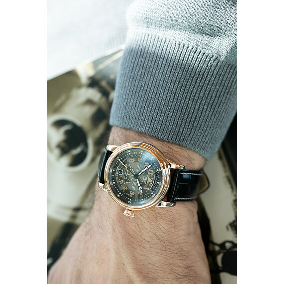 Pánské hodinky Aviator Douglas Day-Date Meca-41 Polish Edition V.3.36.2.294.4 PL, Verze: růžové zlato , 14 image