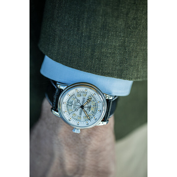 Pánské hodinky Aviator Douglas Day-Date Meca-41 Polish Edition V.3.36.0.293.4 PL, Verze: černá , 7 image