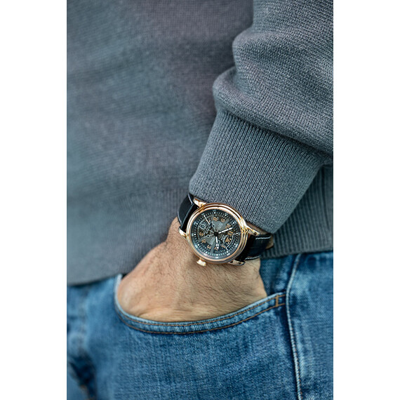 Pánské hodinky Aviator Douglas Day-Date Meca-41 Polish Edition V.3.36.2.294.4 PL, Verze: růžové zlato , 11 image