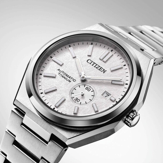 Pánské hodinky Citizen Super Titanium Automatic NJ0180-80A, Verze: bílá , 4 image