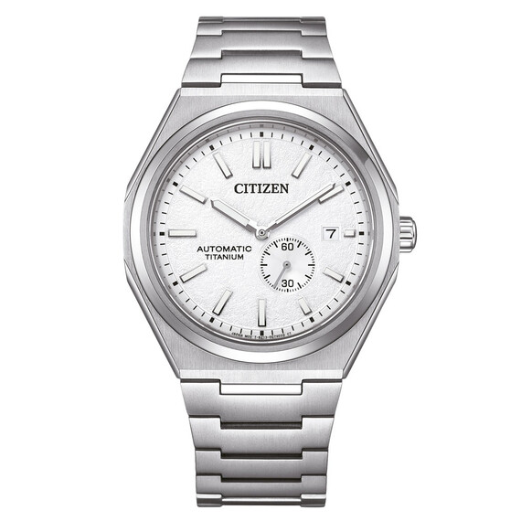 Pánské hodinky Citizen Super Titanium Automatic NJ0180-80A, Verze: bílá 
