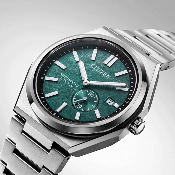 Pánské hodinky Citizen Super Titanium Automatic NJ0180-80X, Verze: zelená2 , 4 image