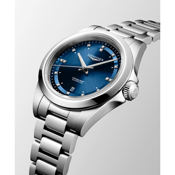 Dámské hodinky Longines Conquest Lady Diamonds L3.320.4.97.6, Verze: modrá , 5 image