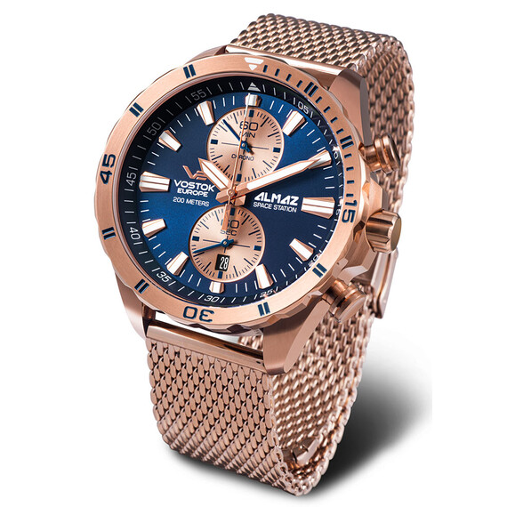 Pánské hodinky Vostok Europe Almaz Space Station 6S11-320B660B, Verze: růžové zlato 