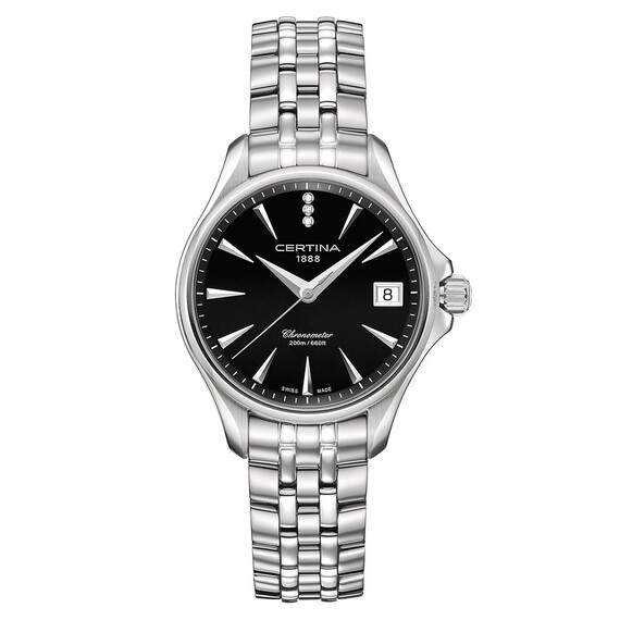 Dámské hodinky Certina DS Action Lady Diamonds C032.051.11.056.00, Verze: černá 