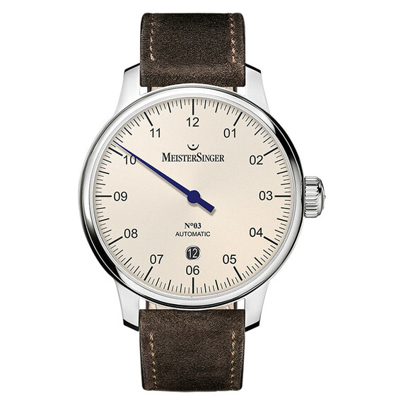 Pánské hodinky MeisterSinger No. 03 DM903, Verze: hnědá 
