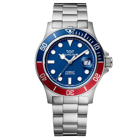 Pánské hodinky Glycine Combat SUB Sport GL1016, Verze: modrá2 