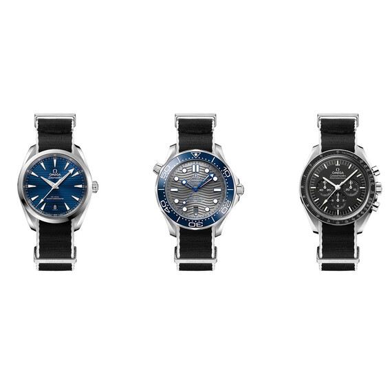 Řemínek Omega NATO černý 21-22 mm, Verze: černá, Šířka řemínku: 22, Šířka u spony: 22 , 2 image