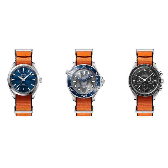 Řemínek Omega NATO oranžový 19-20 mm, Verze: oranžová, Šířka řemínku: 20, Šířka u spony: 20 , 2 image