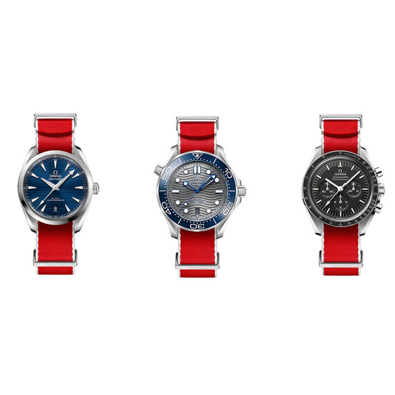 Řemínek Omega NATO červený 19-20 mm, Verze: červená, Šířka řemínku: 20, Šířka u spony: 20 , 2 image