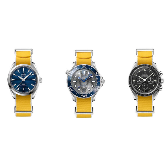 Řemínek Omega NATO žlutý 19-20 mm, Verze: žlutá, Šířka řemínku: 20, Šířka u spony: 20 , 2 image