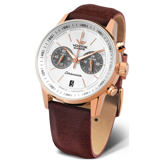 Pánské hodinky Vostok Europe Gaz-14 Limousine VK64-560B692, Verze: růžové zlato 