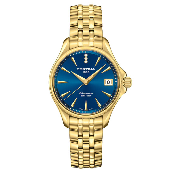 Dámské hodinky Certina DS Action Lady Diamonds C032.051.33.046.00, Verze: žluté zlato 