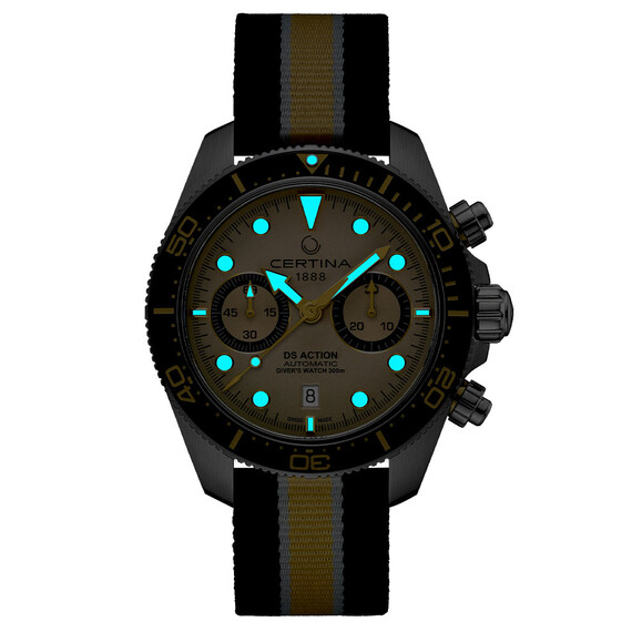 Pánské hodinky Certina DS Action Chrono Diver C032.827.18.271.00, Verze: béžová, krémová , 2 image